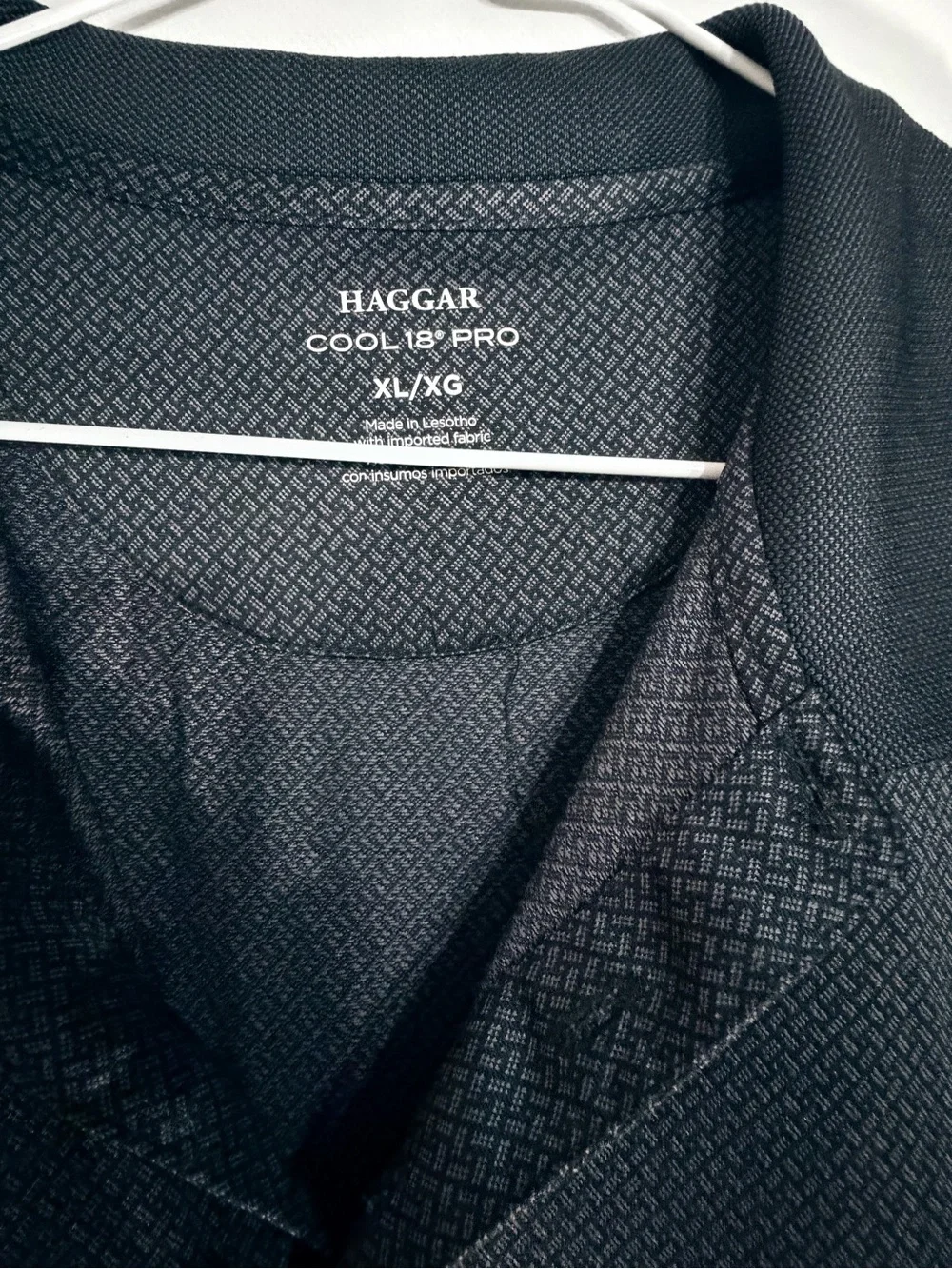 Haggar Men’s Black Polo Shirt